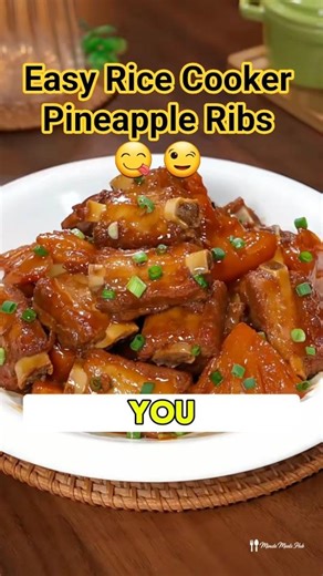 Rice Cooker Pineapple Ribs 🍍 No Oil, No Water, Just Magic