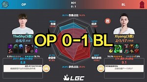 OP 0-1 BL 虎扑现状+赛后数据雷达图 | LGC老头杯