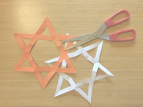 Star of David - paper cutting tutorial