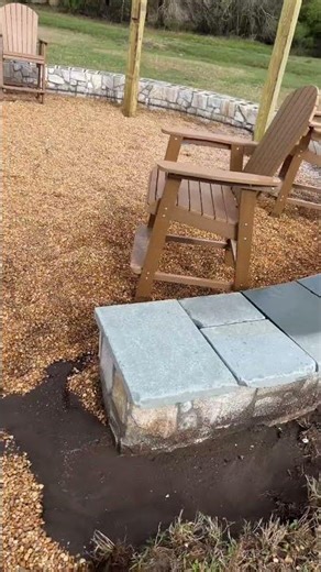 Custom capstone’s installed for this home renovation. #renovation #shortsvideo