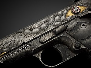 Dragon Fire a Hand Engraved 1911 by Cabot Guns