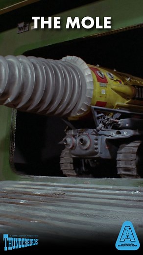 The Mole is deployed to assist in the rescue of the Sidewinder, in the Thunderbirds episode Pit of Peril! #thunderbirds #thunderbird2 #thunderbirdsthursday #mole #moles #gerryanderson #sylviaanderson #internationalrescue | Official Gerry Anderson