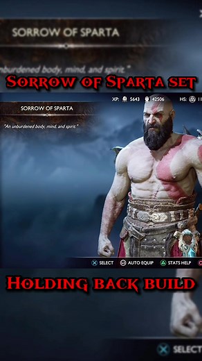 New game God of War Ragnarok new sorrow of sparta armor set #godofwarragnarok #newgameplus #gameplay #armorset #kratos #godofwar