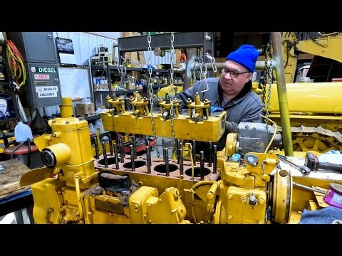 1936 Caterpillar RD4 head install turns into more repairs!