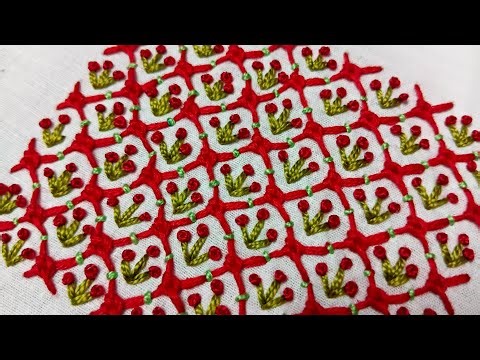 Simple & Elegant Centre Hand Embroidery Design | #embroidery | Sorbello Stitch