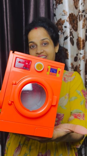 Cutest Washing Machine 🌈💥 #shorts #yshorts #trending satisfying unboxing ASMR video