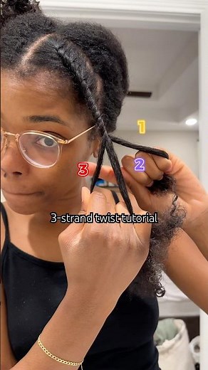 You HAVE to see this! | EASY 3-strand twist tutorial #naturalhair