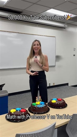Celebrating 50,000 Subscribers on Math with Professor V