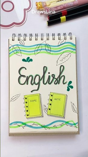 Easy front page idea for English #shorts #frontpage #drawslina