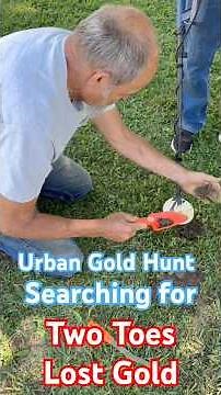 Urban Gold Hunt Searching for Two Toes lost Gold #treasure #treasurehunt #metaldetecting