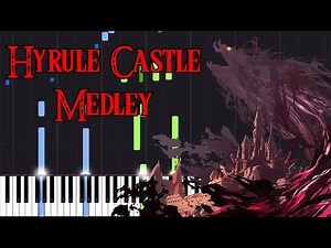 Hyrule Castle Medley - The Legend of Zelda [Piano Tutorial] (Synthesia) // Zebeldarebel