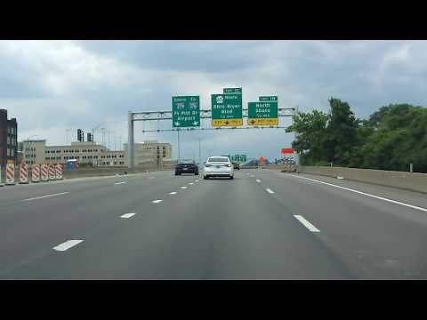 Driving through Downtown Pittsburgh, PA southbound