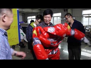 How To Wear Inflatable Robot Costumes for Parade Decoration