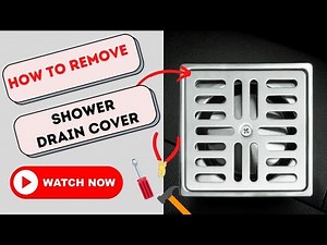 How To Remove Shower Drain Cover That Is Grouted In?