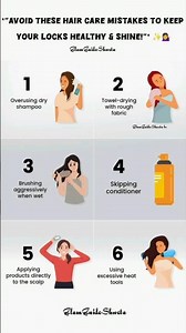 *"Avoid These Hair Care Mistakes to Keep Your Locks Healthy & Shine!"* ✨💁‍♀️ #haircare #tips #trend