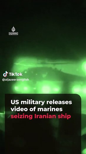 New video from the US military is said to show an operation by its forces to seize an Iranian-flagged ship which attempted to bypass the US blockade of Iranian ports. . The US says the cargo ship Touska was linked to a sanctioned company, while Iran condemned the move as ‘piracy’ and a violation of the ceasefire.