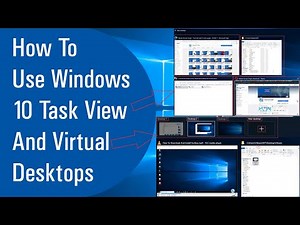 💻🖥 How To Use Windows 10 Task View And Virtual Desktop (2020)