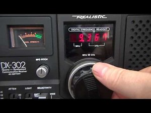 Realistic Shortwave Receiver DX-302 demo Digital 1980's Ham Radio