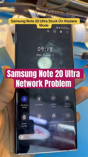 Samsung note 20 ultra stuck airplane mode. #samsungnote20ultra #samsungnetworkproblem #phonerepair