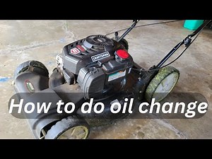 How To Do An Oil Change On A Lawn Mower | Craftsman Law Mower