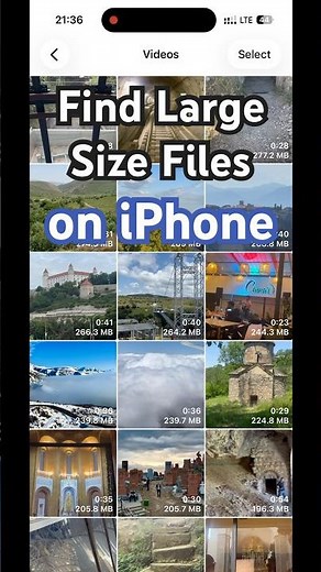 How to Find the Large Size Videos and Photos on iPhone #iphonevideo #imageiphone #iphone #apple