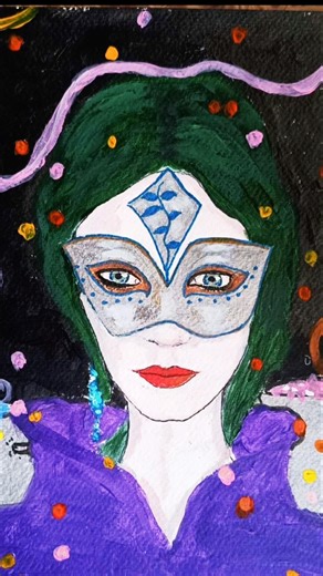 🎭 Put the Masks On! It’s Carnival! ✨ | Original Artwork | BisBis