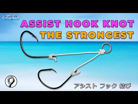 How To Tie The Assist Hook Knot With Solid Ring For Metal Jig Fishing Easily.