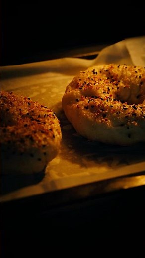 Homemade Bagel and Cream Cheese