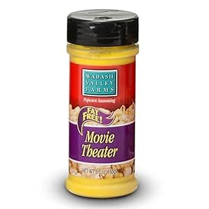 Wabash Valley Farms Movie Theater Popcorn Seasoning – Theater Flavoring Salt for Movie Night Snacks, Popcorn Gift Sets – Savory Salt for Whirley Pop Sets, Stovetop Pans, Air Poppers (5.5 oz)