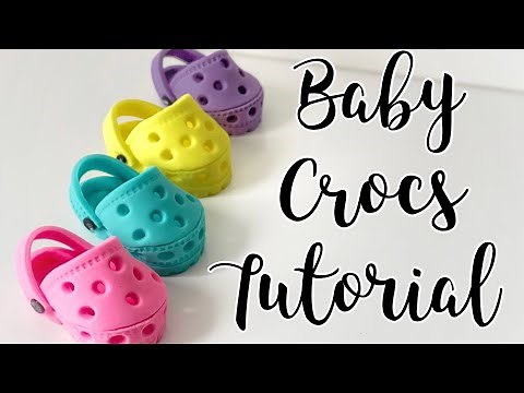 How to make Fondant baby shoes | Baby Crocs Tutorial | Sugar paste Baby shoes Tutorial