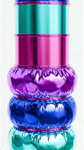 1M Face Cloth Pressure Tower - 3D Cloth Simulation