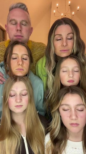 Family Portrait in a Cozy Indoor Setting