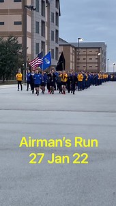 There’s nothing like starting the day off with an Airman’s Run. #BMTGrad | USAF Basic Military Training