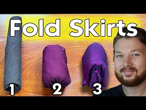 3 Clever Ways to Fold Skirts (and Save Space)
