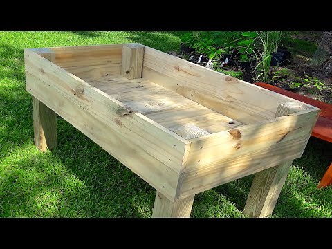 Elevated Wooden Planter Box (Simple DIY Project)