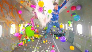 "OK Go" Releases Upside Down & Inside Out Unprecedented Music Video Dancing in the Airless Ground Space