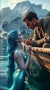 Romantic Mermaid and Human Love Story at Sunset | Fantasy Ocean Romance