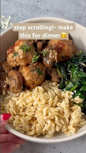 🍄‍🟫👌THE BEST BAKED CHICKEN MARSALA MEATBALLS🍄‍🟫👌