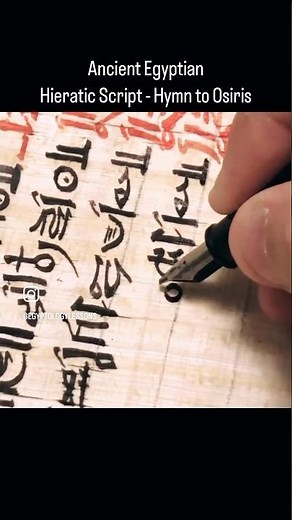 Ancient Egyptian Hieratic Script - Hymn to Osiris