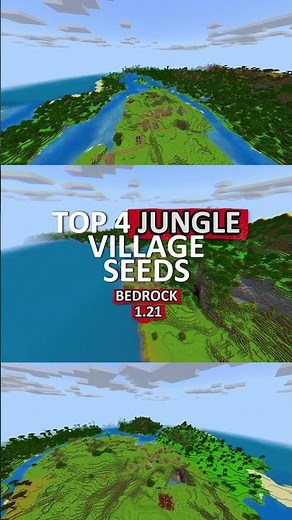 🌴 BEST JUNGLE STARTER SEEDS | Bedrock 1.21 Showcase
