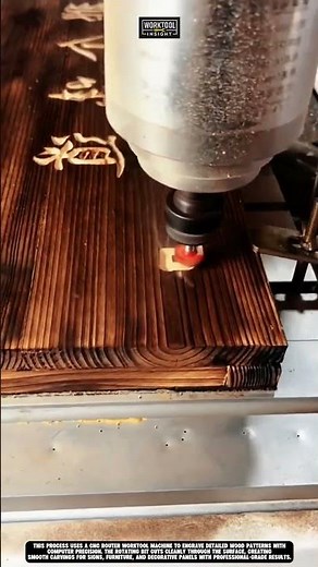 Engraving wood patterns precisely using CNC router worktool machine