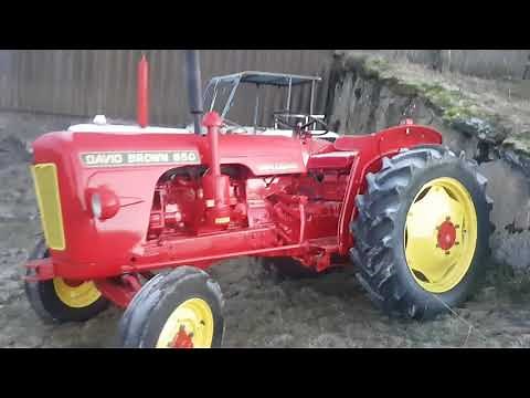 David Brown 850 cold start. Demmarage à froid .