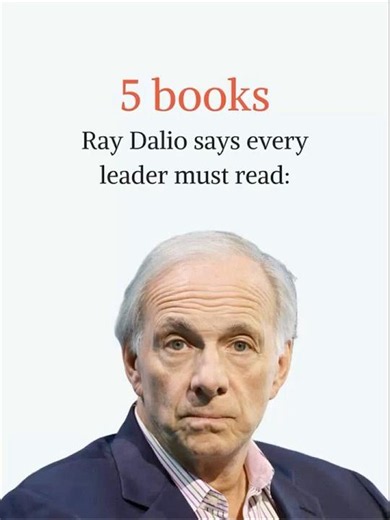 5 Books Ray Dalio Says Every Leader Must Read 📚 #booktok #motivation #books #success #mastering