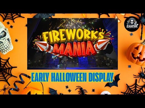 Fireworks Mania -Early Halloween display- setting up and Halloween display with music