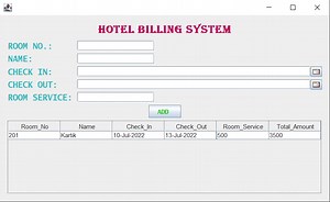 Hotel Billing System In Java | Java Project - My Project Ideas