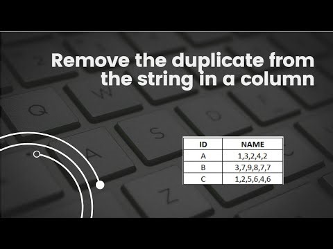 Remove the duplicate from the string in a column (Scenario Based Question Part-8)