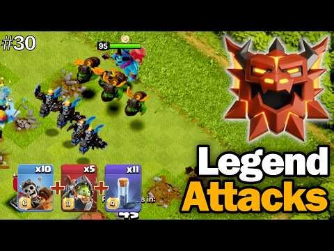 Legend League Attacks With Dragon Rider + Inferno Dragon + Totem Army 🔥| COC #30 #clashofclans