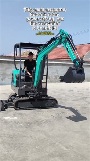 Multi-functional mini excavator, compact in size yet powerful. #digger #excavator