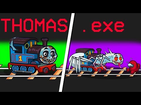 THOMAS.EXE Impostor vs THOMAS THE TANK en Among Us 🔥🚂