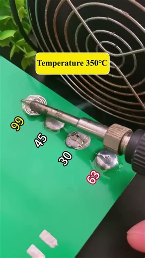 Demonstrating different solder filament rates at 350C. Friends, which type of solder wire do you....